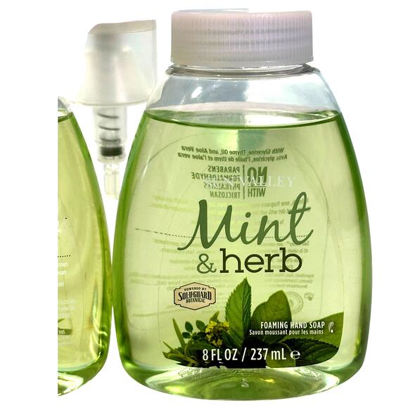 Melaleuca Sun Valley Mint Herb Foaming 8oz Hand Soap 2 Pack w/ 1 Pump-New - Picture 2 of 3
